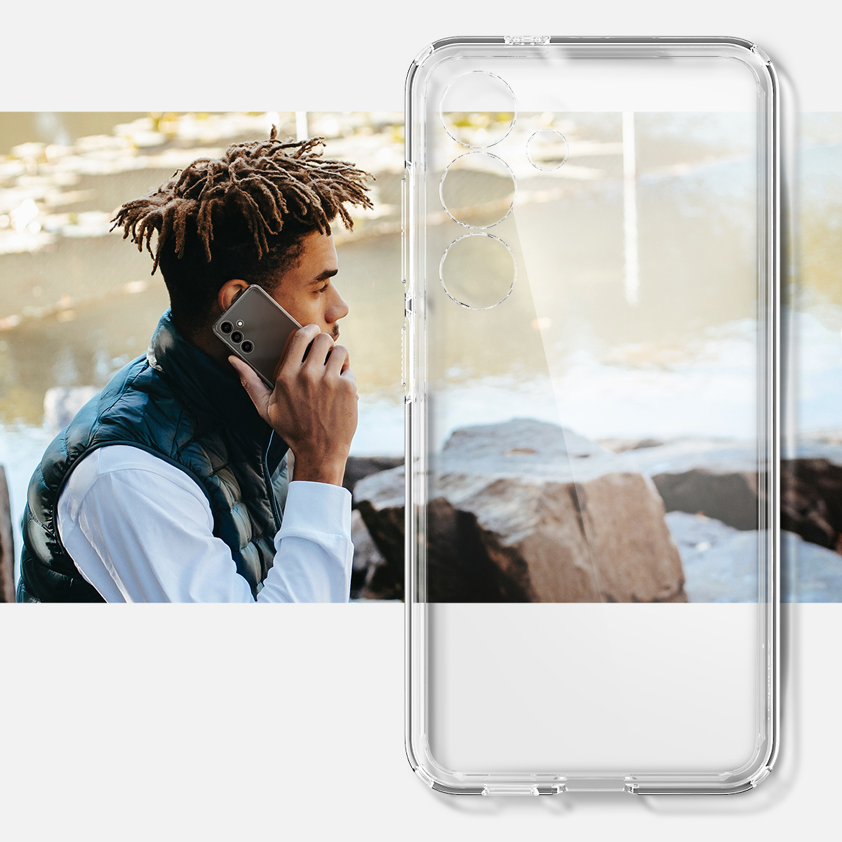 Etui Spigen Ultra Hybrid do Galaxy S24 Plus, przezroczyste